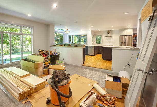 Professional Cabinet Installation technician working in Pacific, WA